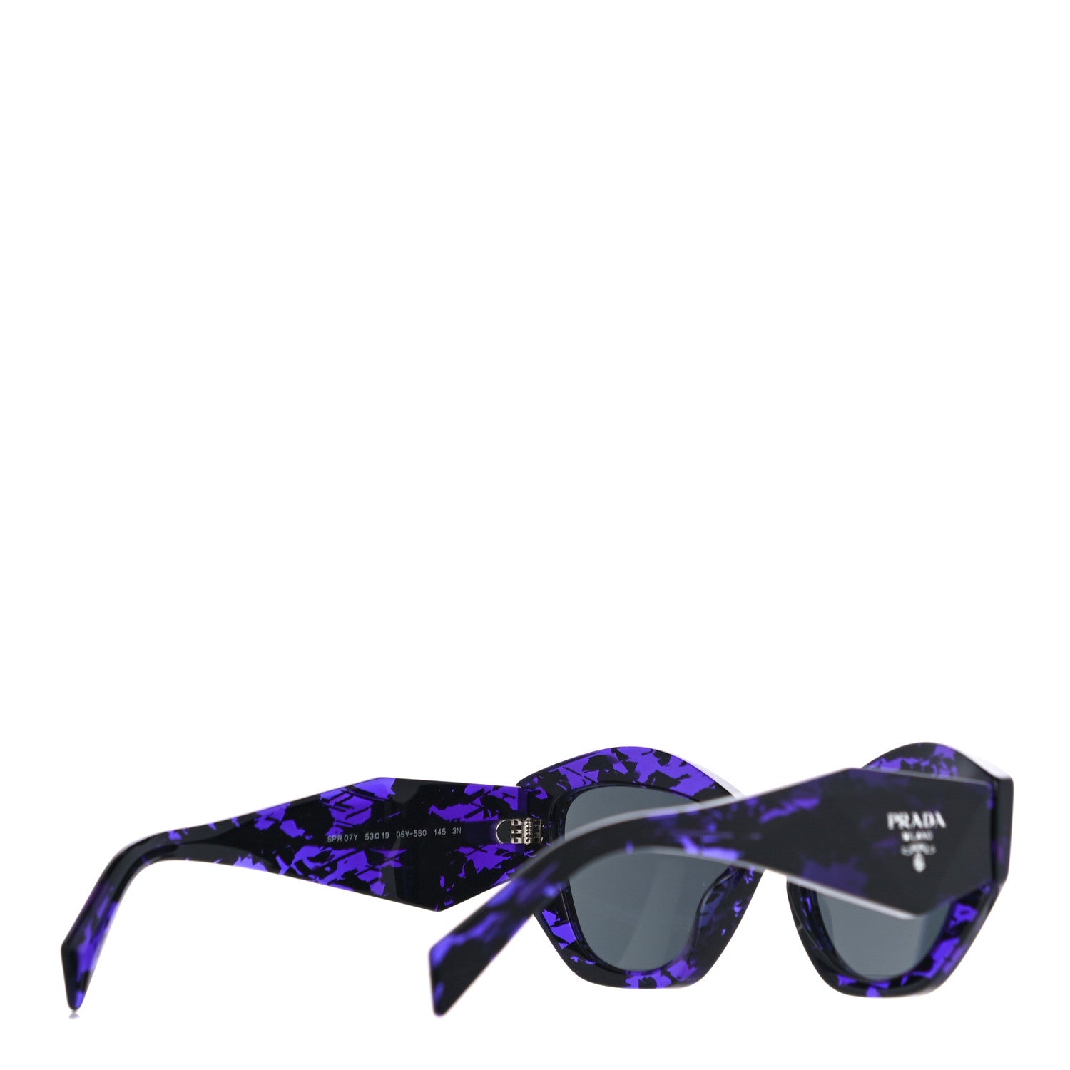 Prada Acetate Symbole Sunglasses SPR 07Y Purple 3 of 7