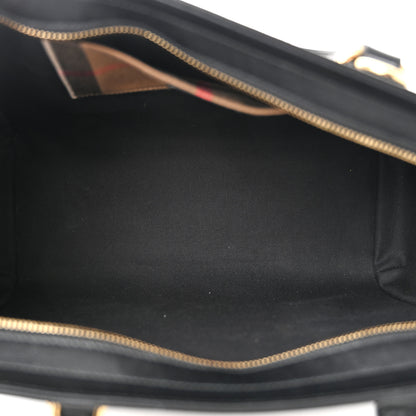 Burberry Calfskin Mega Check Small Banwell Tote Black 5 of 10
