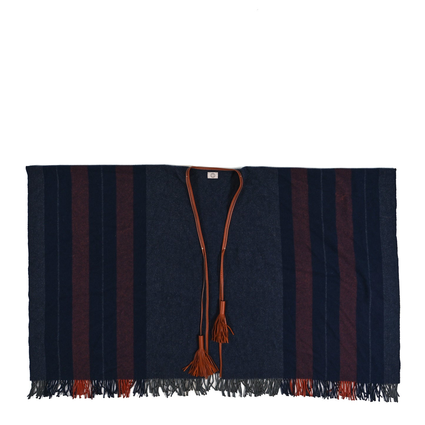 Merino Wool Cashmere Rocabar Poncho Gris