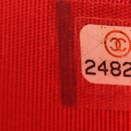 Chanel Lambskin Quilted Boy Wallet On Chain WOC Red 7 of 11