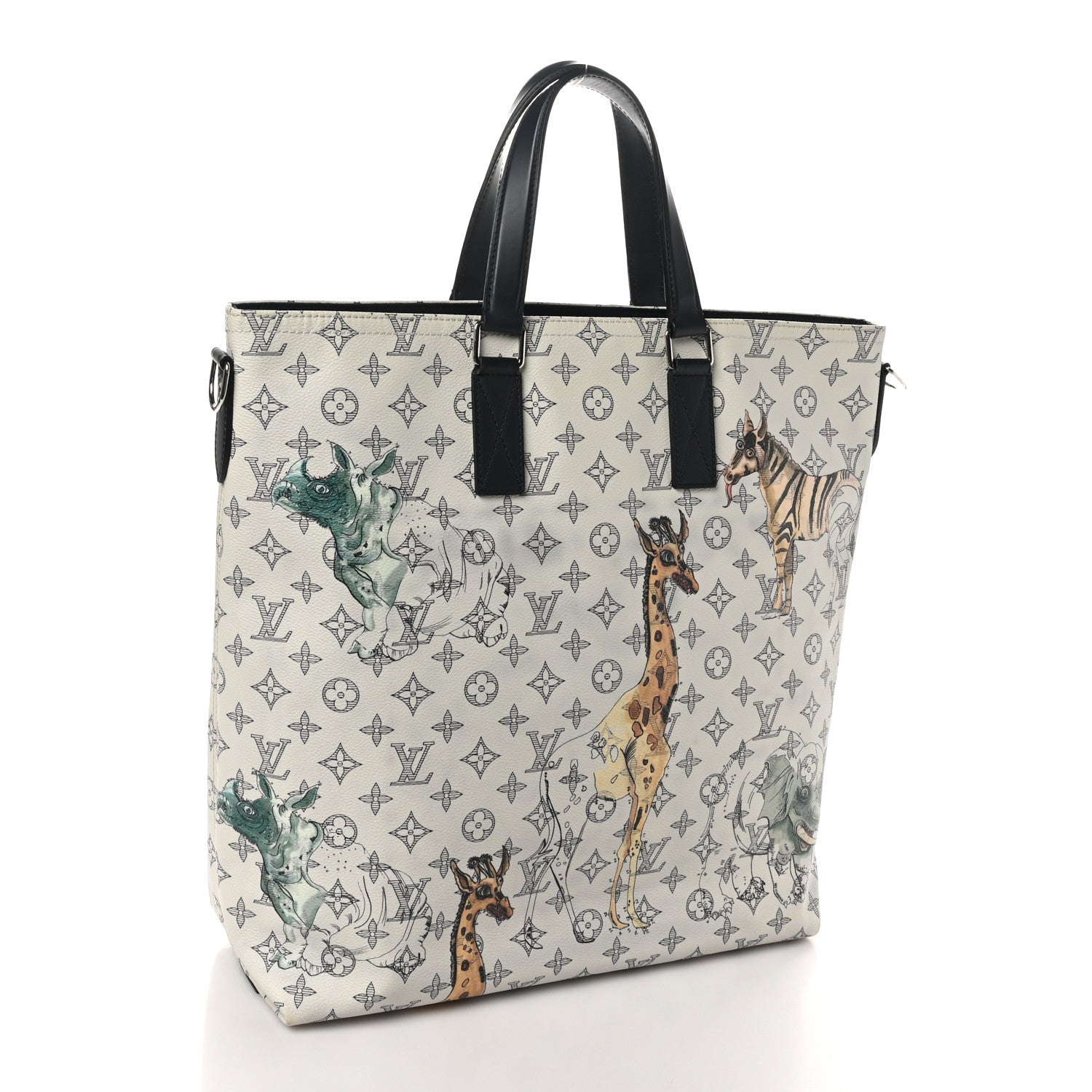 Louis Vuitton Savane Monogram Chapman Atlas Tote White 3 of 10