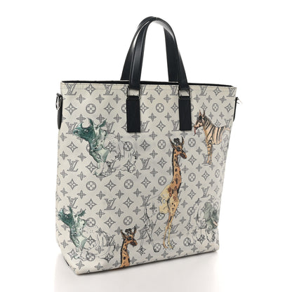 Louis Vuitton Savane Monogram Chapman Atlas Tote White 3 of 10
