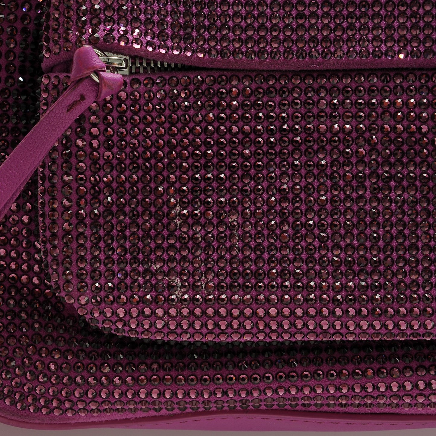 Calfskin Palazzo Crystal Medusa Backpack Pink