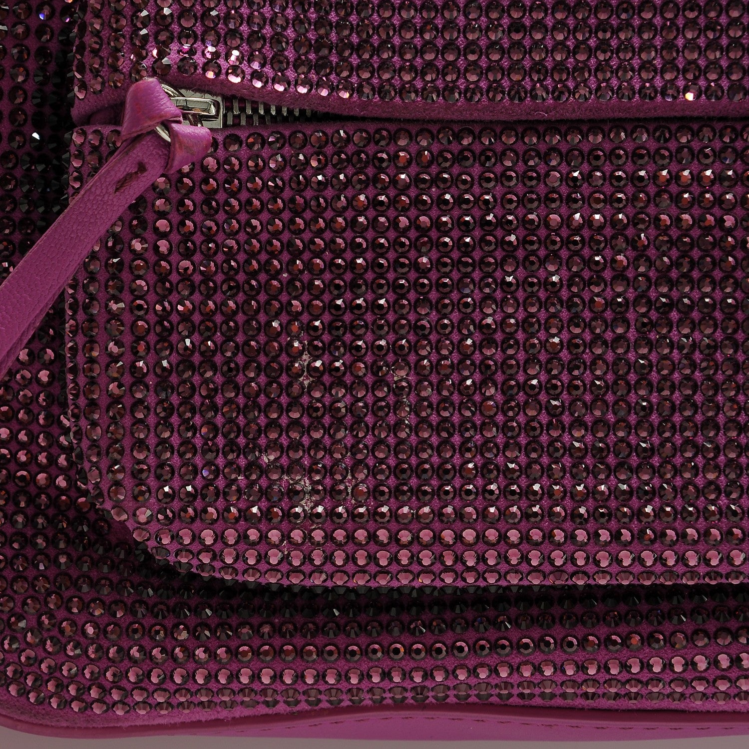 Versace Calfskin Palazzo Crystal Medusa Backpack Pink 7 of 7
