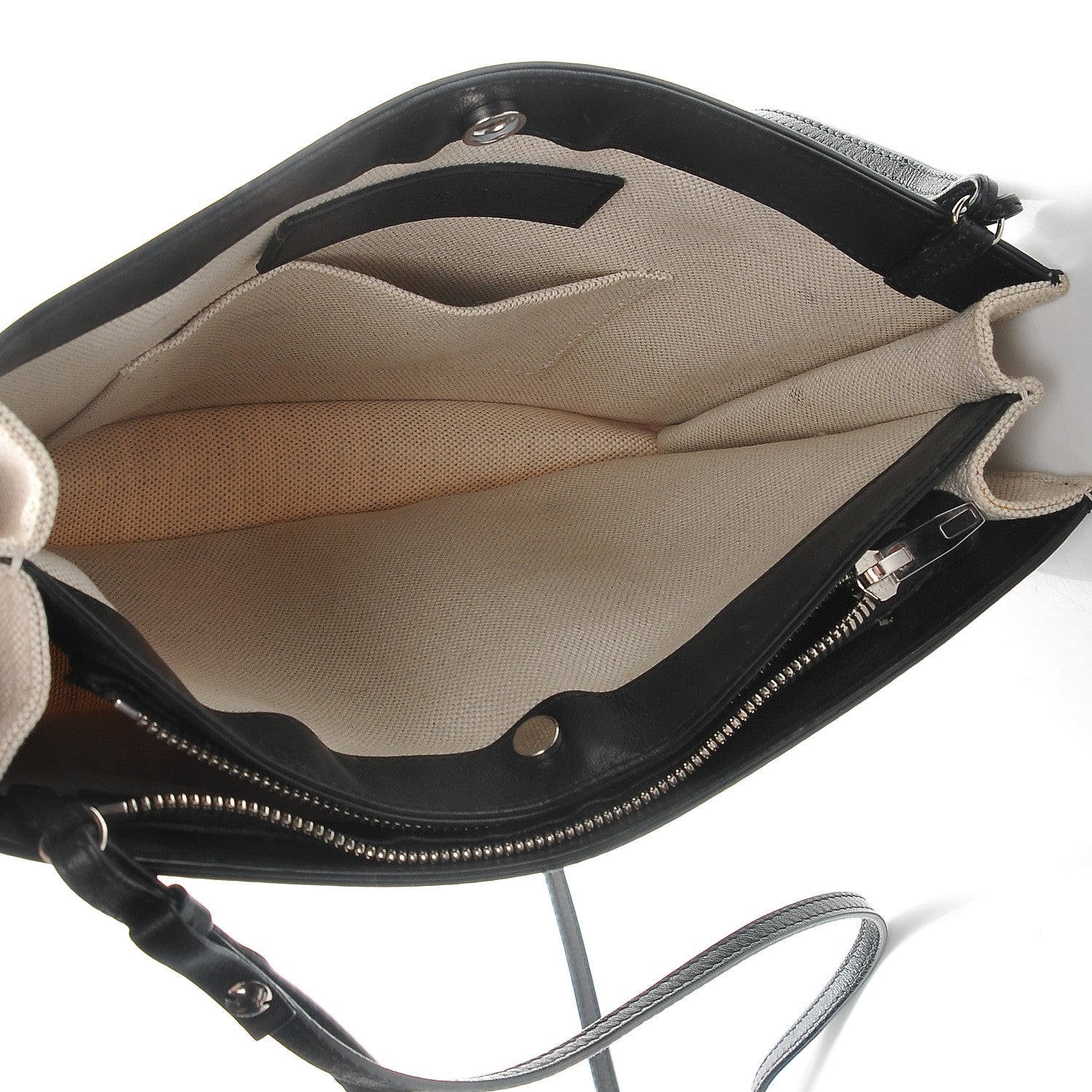 Balenciaga Cotton Canvas Pochette Crossbody Bag Black 5 of 7