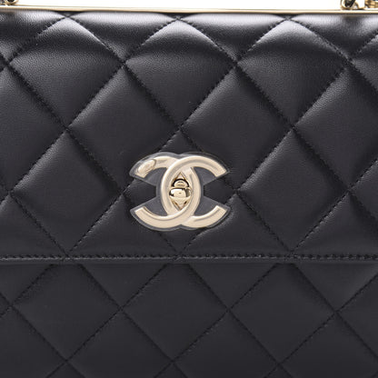 Chanel Lambskin Quilted Small Trendy CC Dual Handle Flap Bag Black 10 of 11