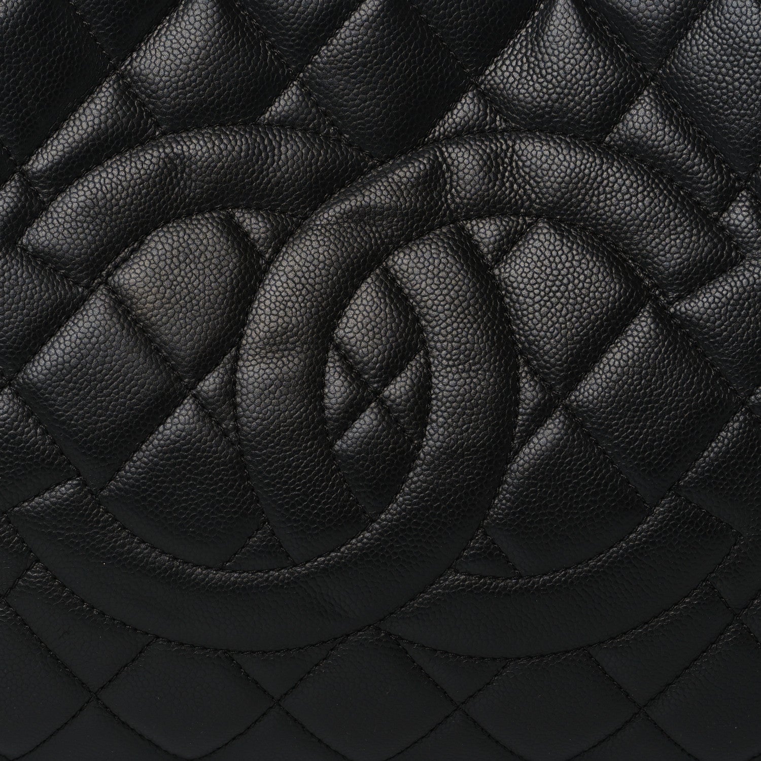Chanel Caviar Quilted Expandable Zip Shoulder Bag Black 7 of 9