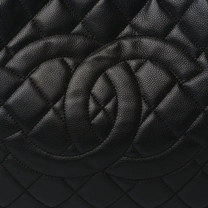 Chanel Caviar Quilted Expandable Zip Shoulder Bag Black 7 of 9
