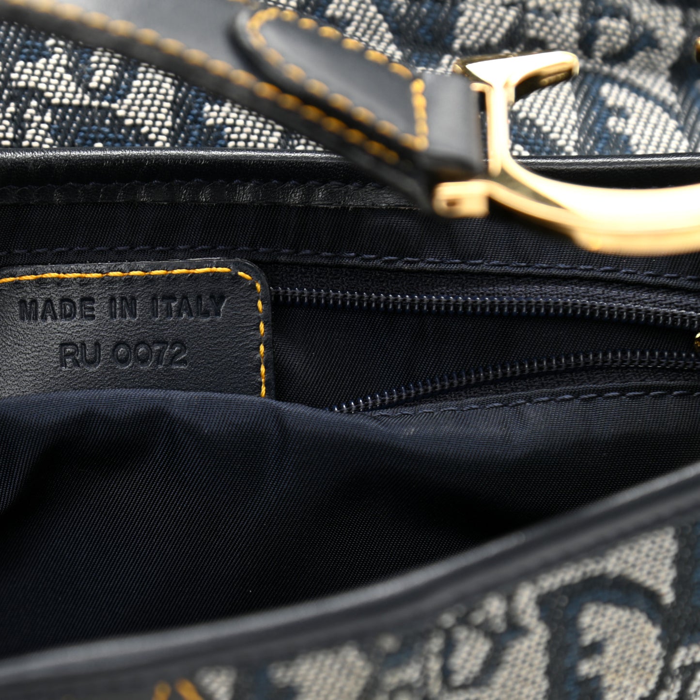 Monogram Saddle Bag Blue