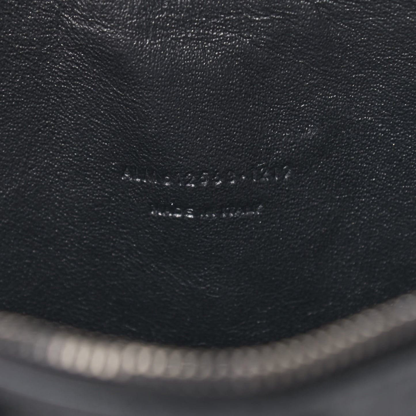 Calfskin Crocodile Embossed Monogram Mini Lou Camera Bag Black