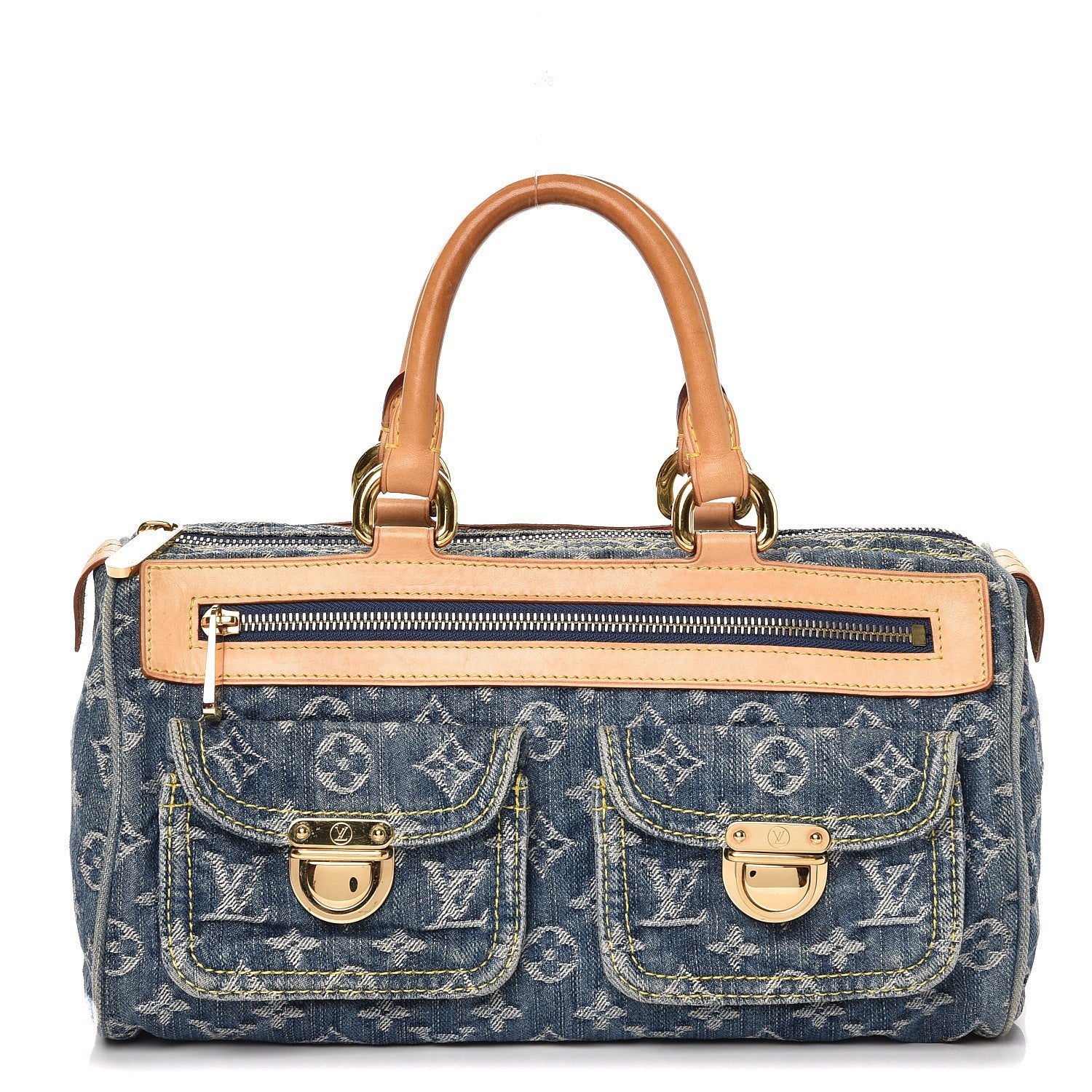 Louis Vuitton Monogram Denim Neo Speedy Blue 1 of 14