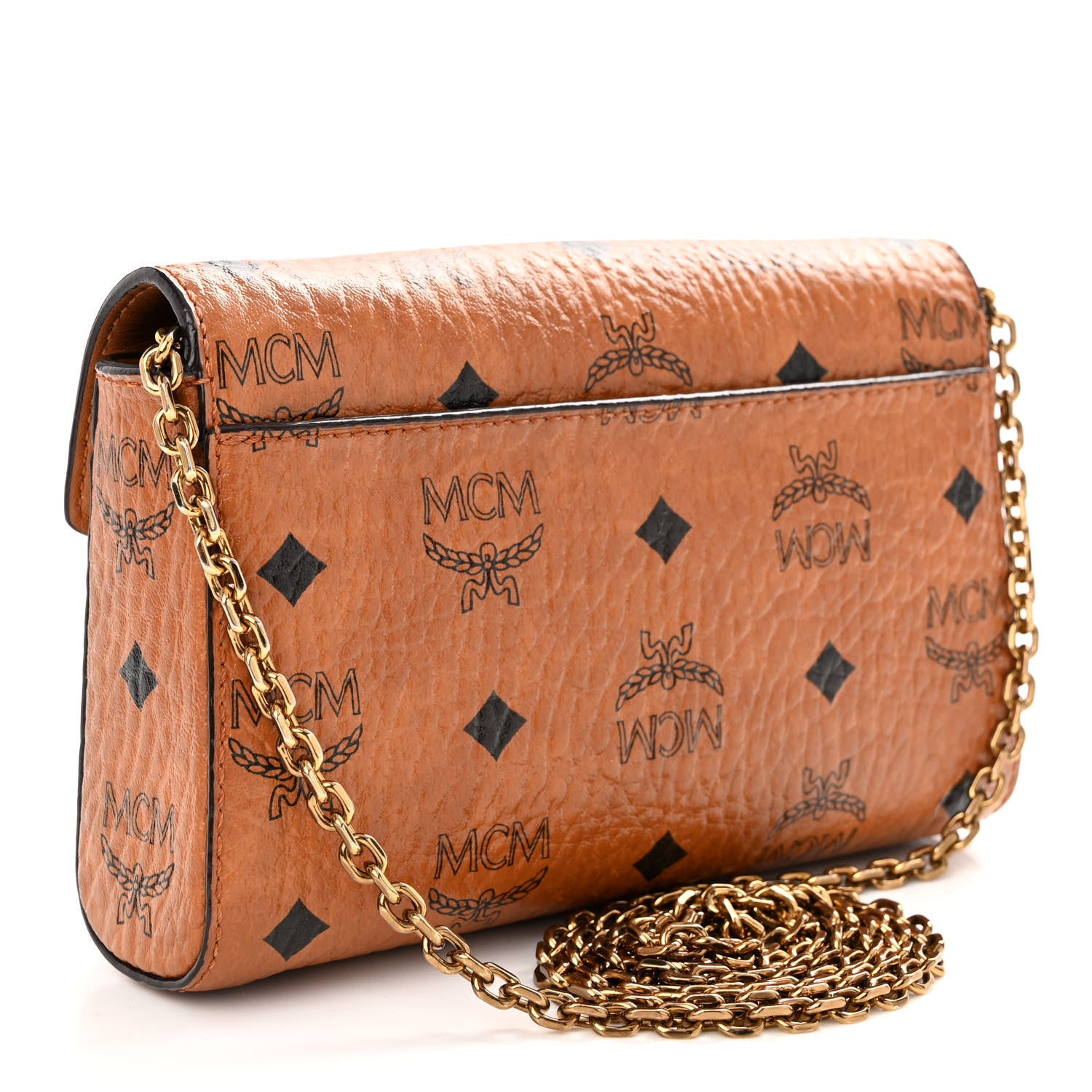 MCM Visetos Tracy Crossbody Cognac 3 of 11