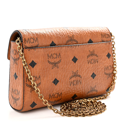 MCM Visetos Tracy Crossbody Cognac 3 of 11