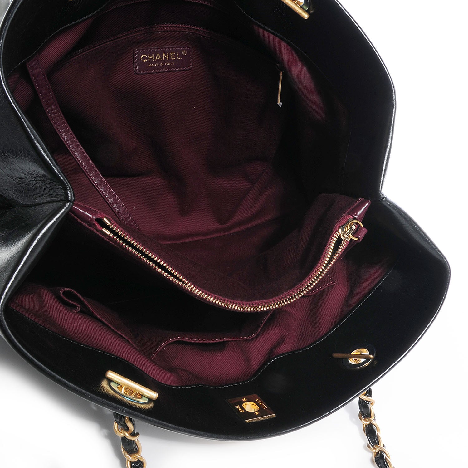 Chanel Calfskin Soft Elegance Large Tote Black 5 of 8