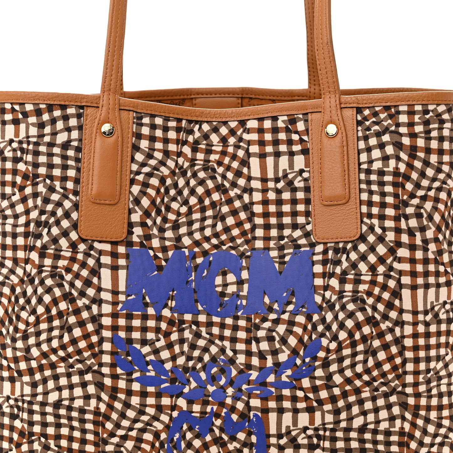 Visetos Medium Liz Reversible Shopper Tote Cognac