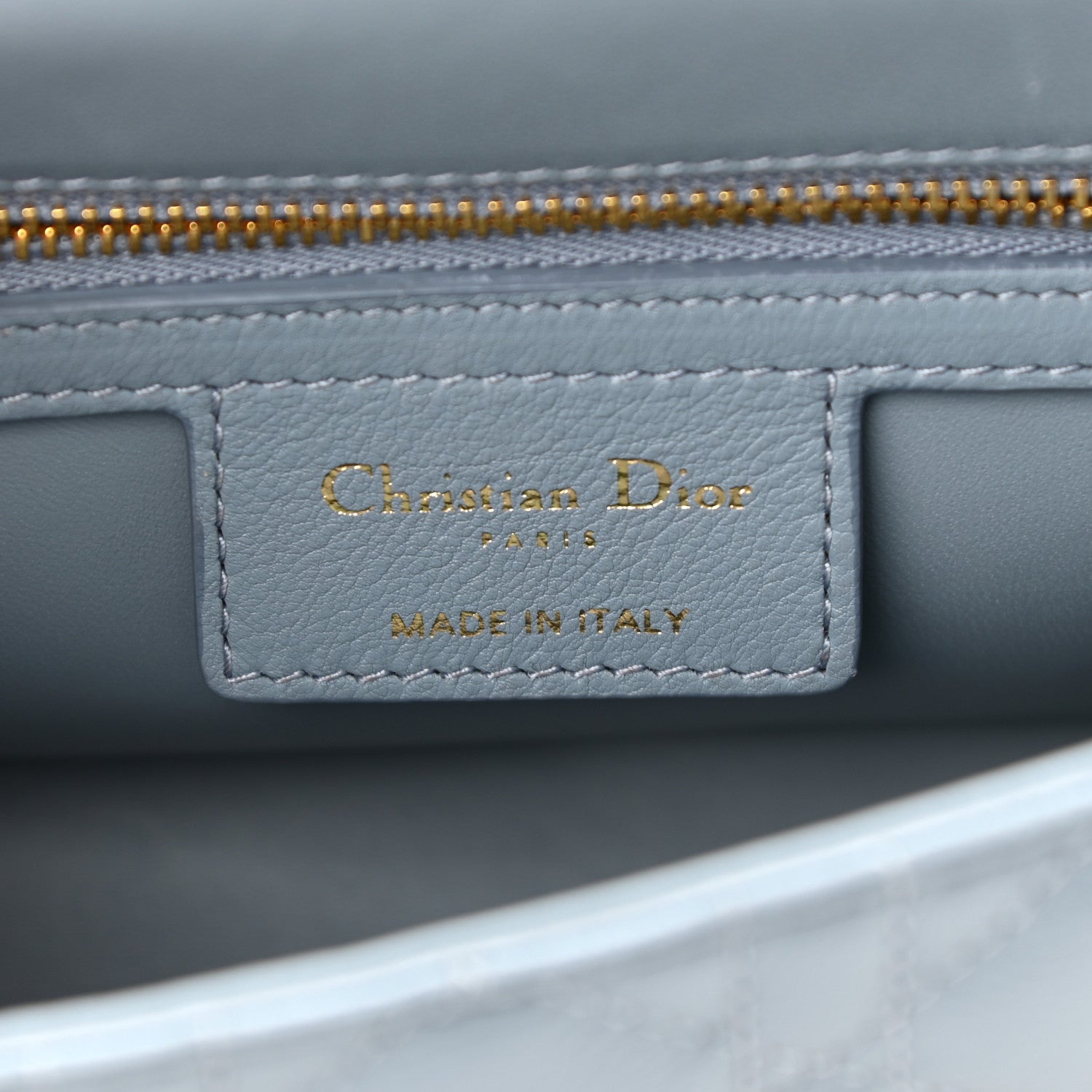 Christian Dior Calfskin Cannage Small Caro Bag Cloud Blue 5 of 10
