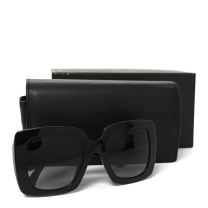 Chanel Acetate Calfskin Square Sunglasses 5474-Q-A Black 7 of 7