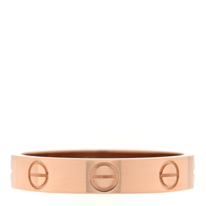 Cartier 18K Pink Gold 3.5mm LOVE Wedding Band Ring 53 6.5 1 of 5