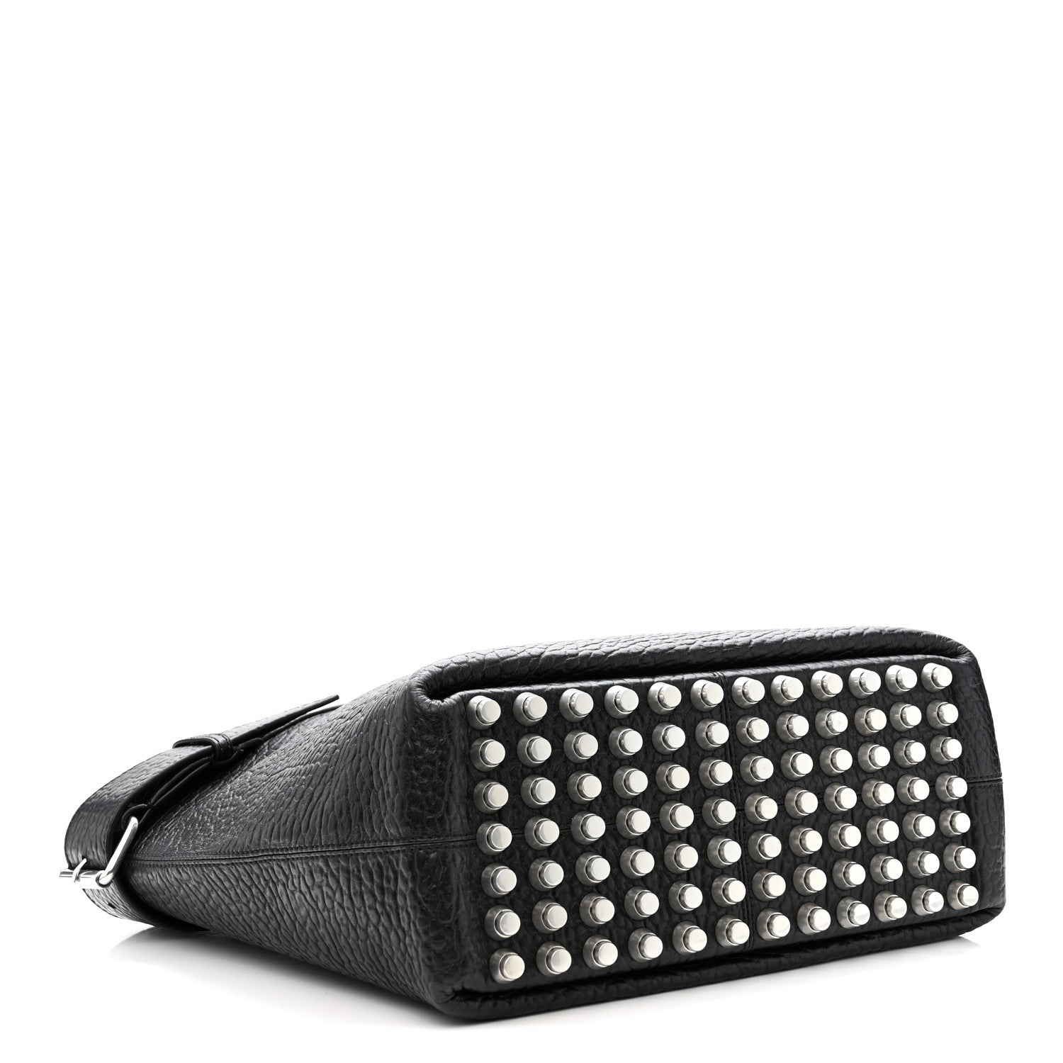 Alexander Wang Pebbled Calfskin Rhett Large Tote Black Silver Hardware 4 of 10