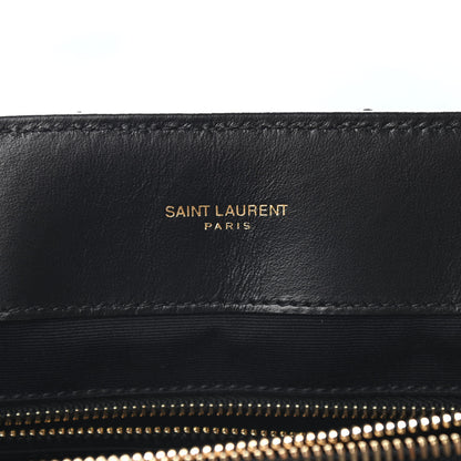 Saint Laurent Calfskin Y Quilted Monogram Large Loulou Chain Satchel Black 6 of 8