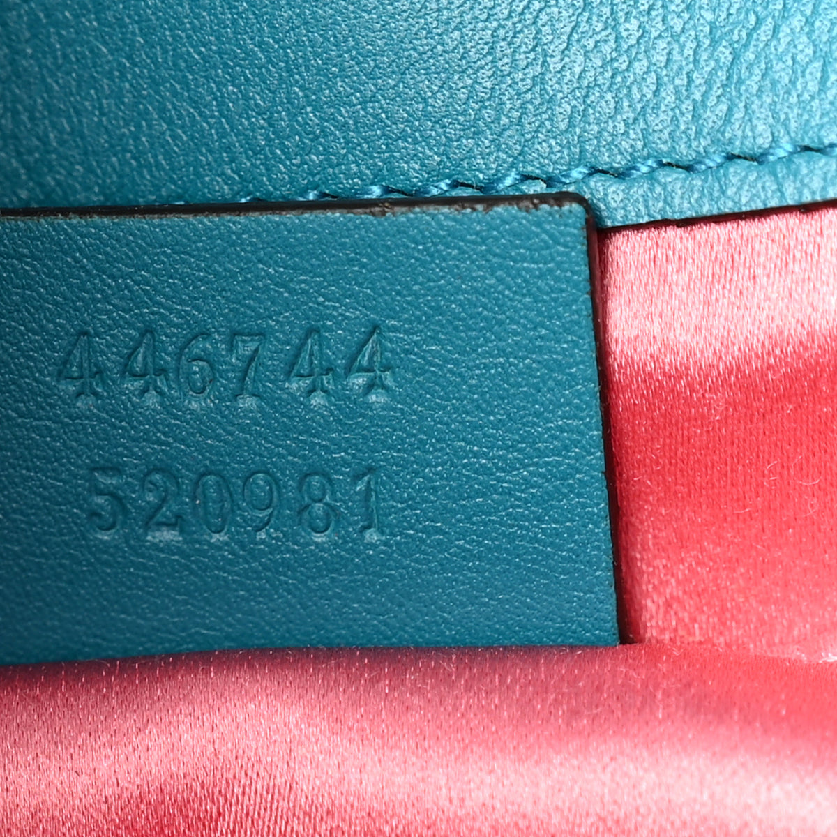 Velvet Matelasse Mini GG Marmont Shoulder Bag Pavone Cyan