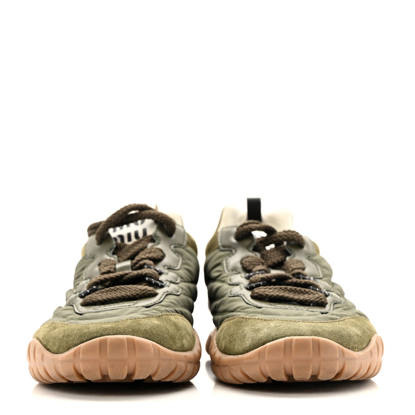 Technical Fabric Suede Womens Tyre Sneakers 37 Loden Green