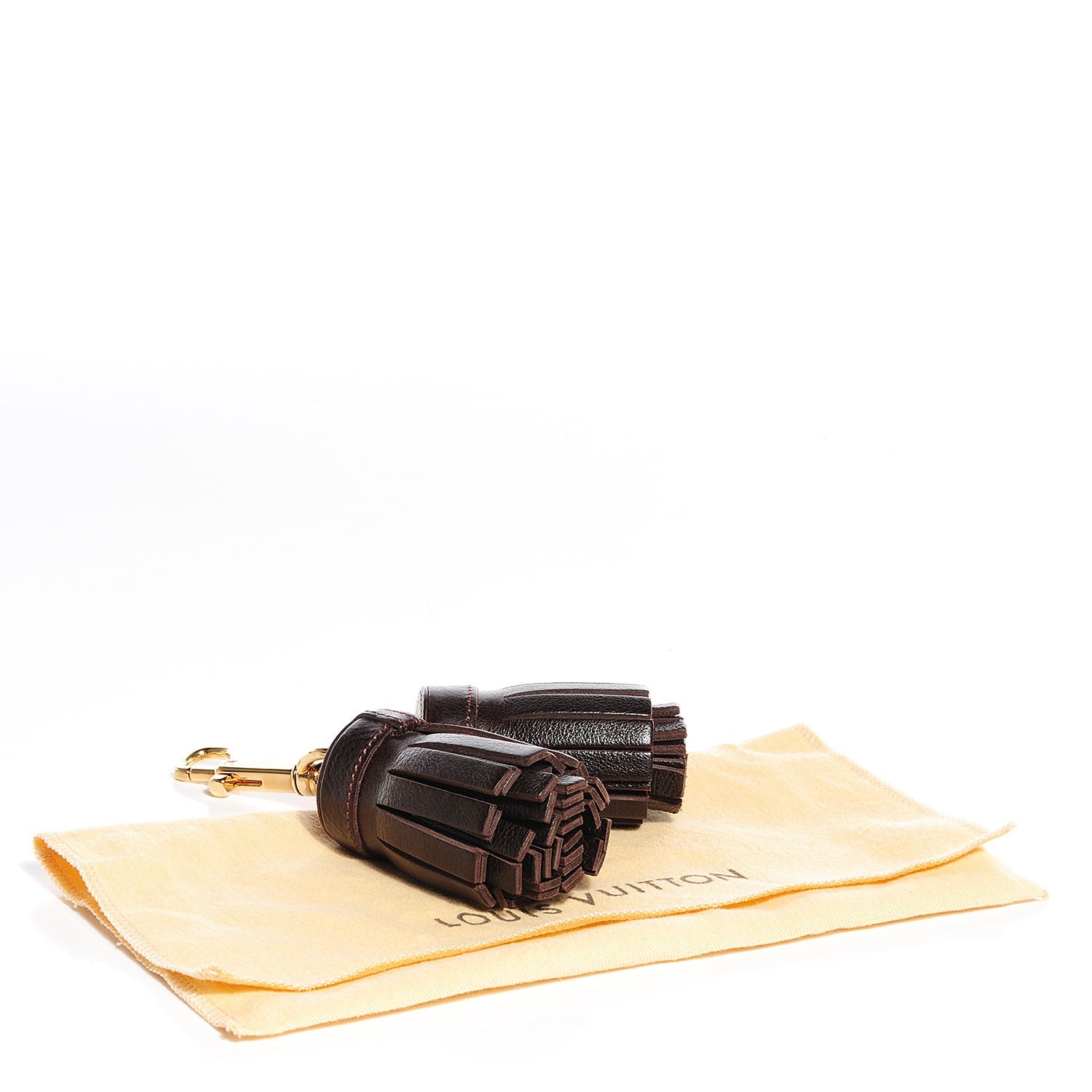 Louis Vuitton Calfskin Circus Bag Charm Marron 3 of 5