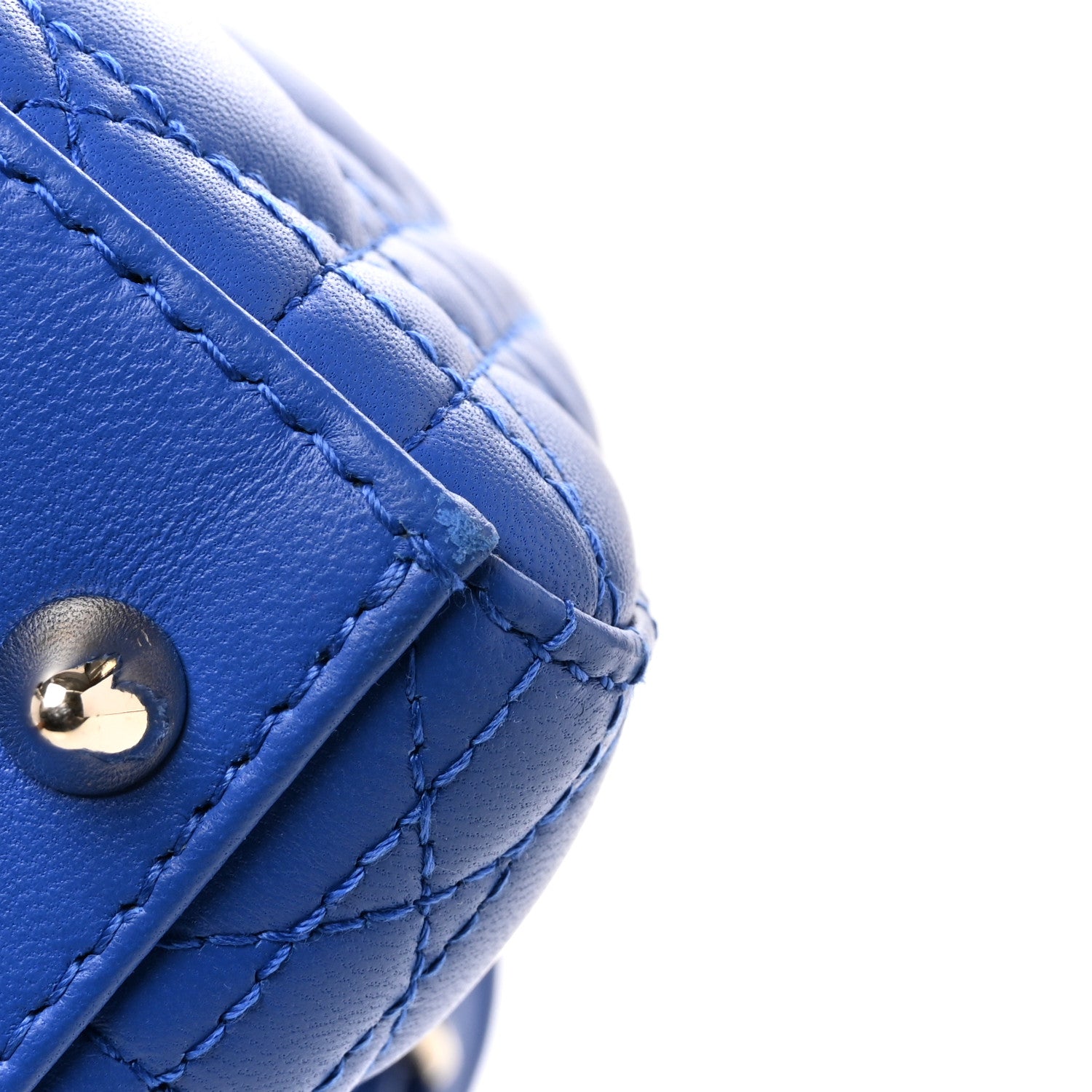 Christian Dior Lambskin Cannage Small My ABCDior Lady Dior Blue 11 of 11