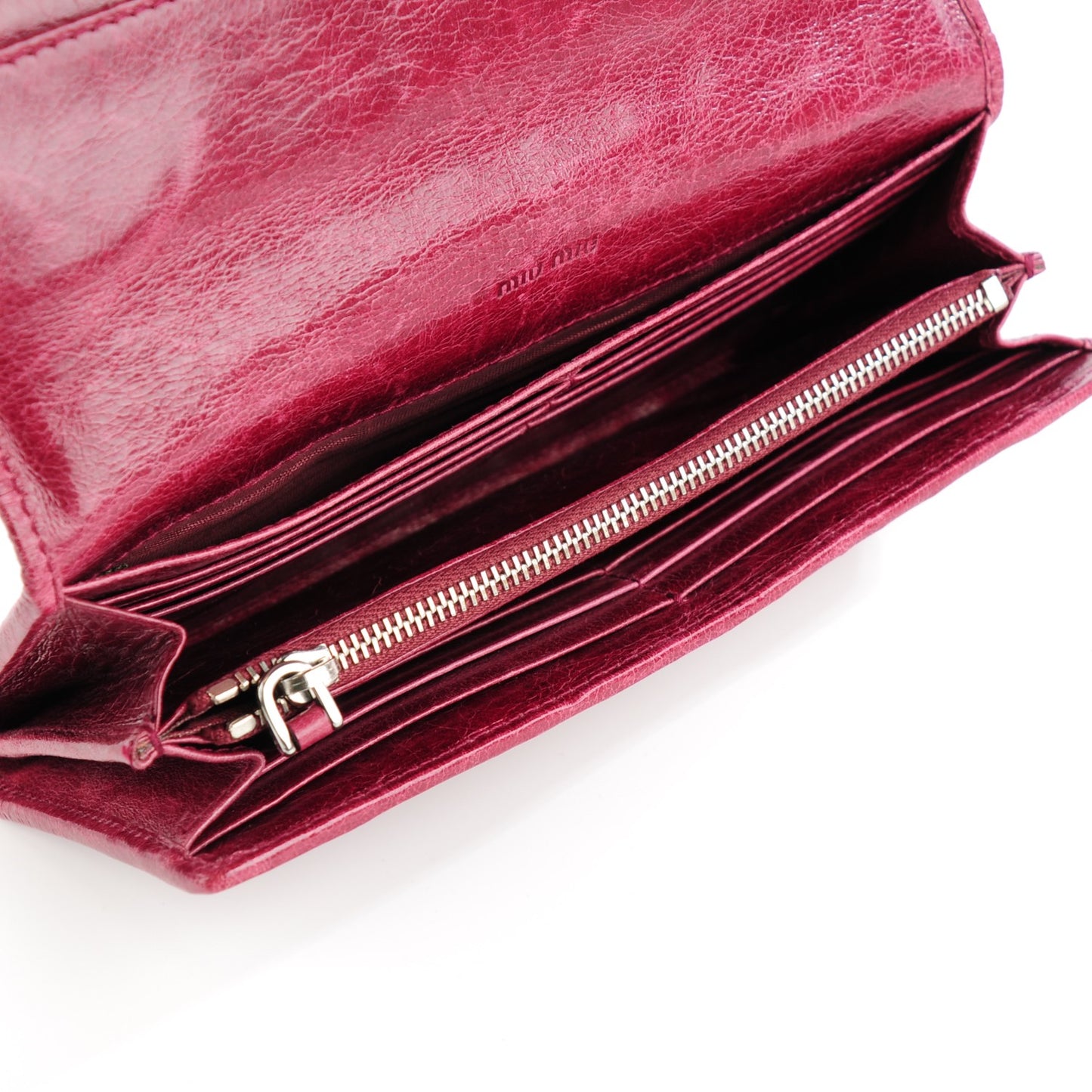 Matelasse Lux Flap Wallet Amarena