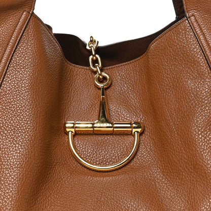 Gucci Grained Calfskin Softbit Maxi Shoulder Bag Brown 8 of 10