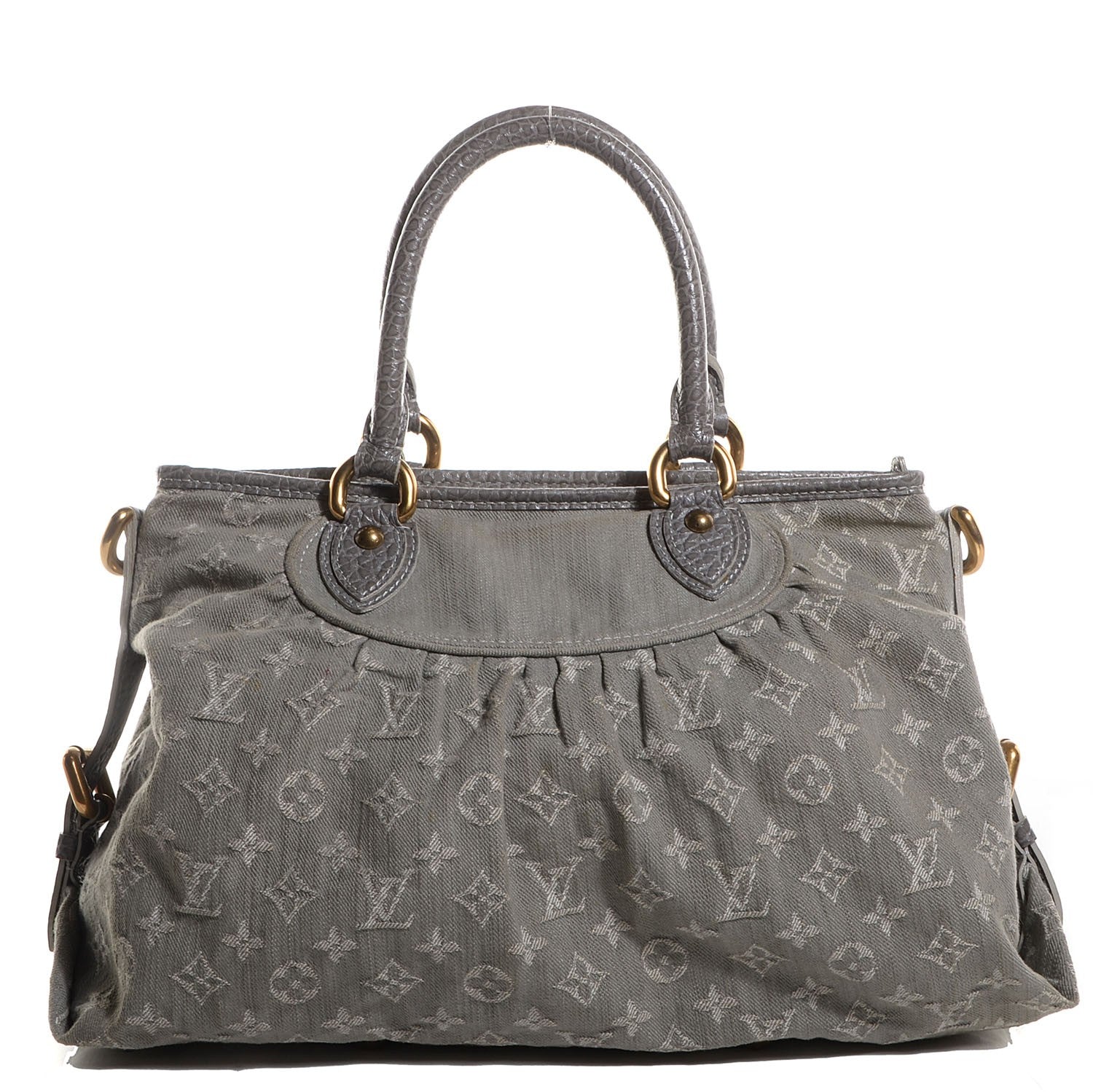 Louis Vuitton Denim Neo Cabby MM Grey 1 of 8