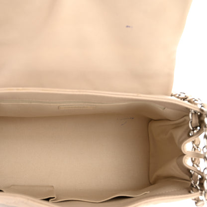 Chanel Calfskin Double Stitch Large Hamptons Flap Bag Beige 5 of 14