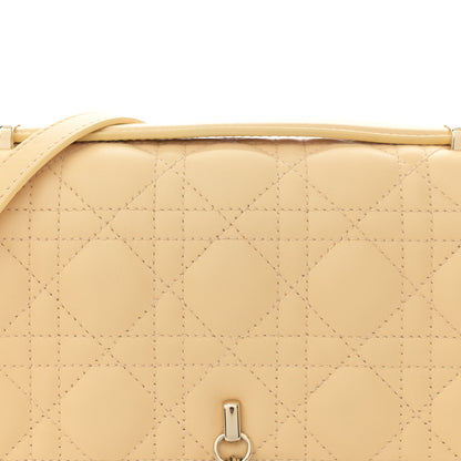 Christian Dior Lambskin Cannage My Dior Top Handle Bag Yellow 8 of 11