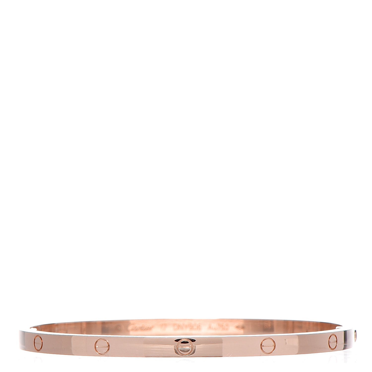 Cartier 18K Pink Gold Small LOVE Bracelet 17 1 of 6