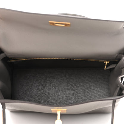 Hermes Togo Kelly Retourne 28 Gris Meyer 5 of 12