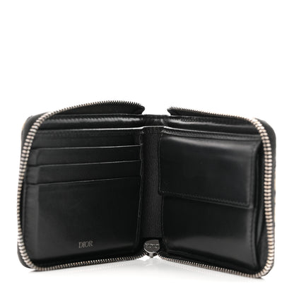 Christian Dior Oblique Compact Zipped Wallet Blue Multicolor 6 of 9