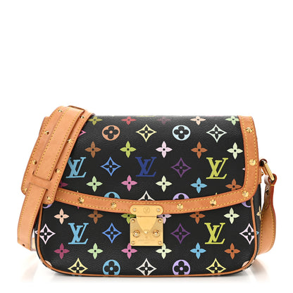 Louis Vuitton Monogram Multicolor Sologne Black 1 of 10