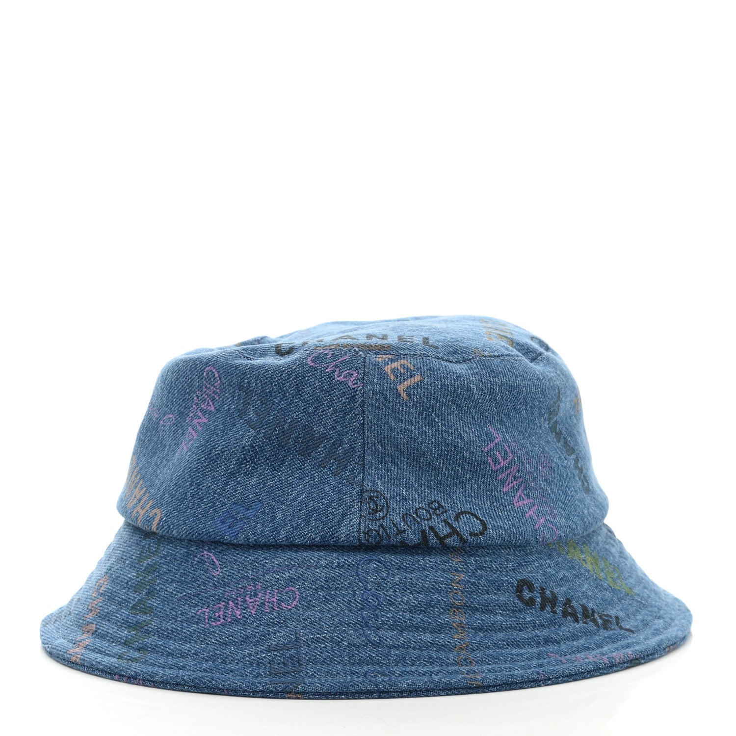 Chanel Denim Mood Cloche Bucket Hat L Blue 5 of 9