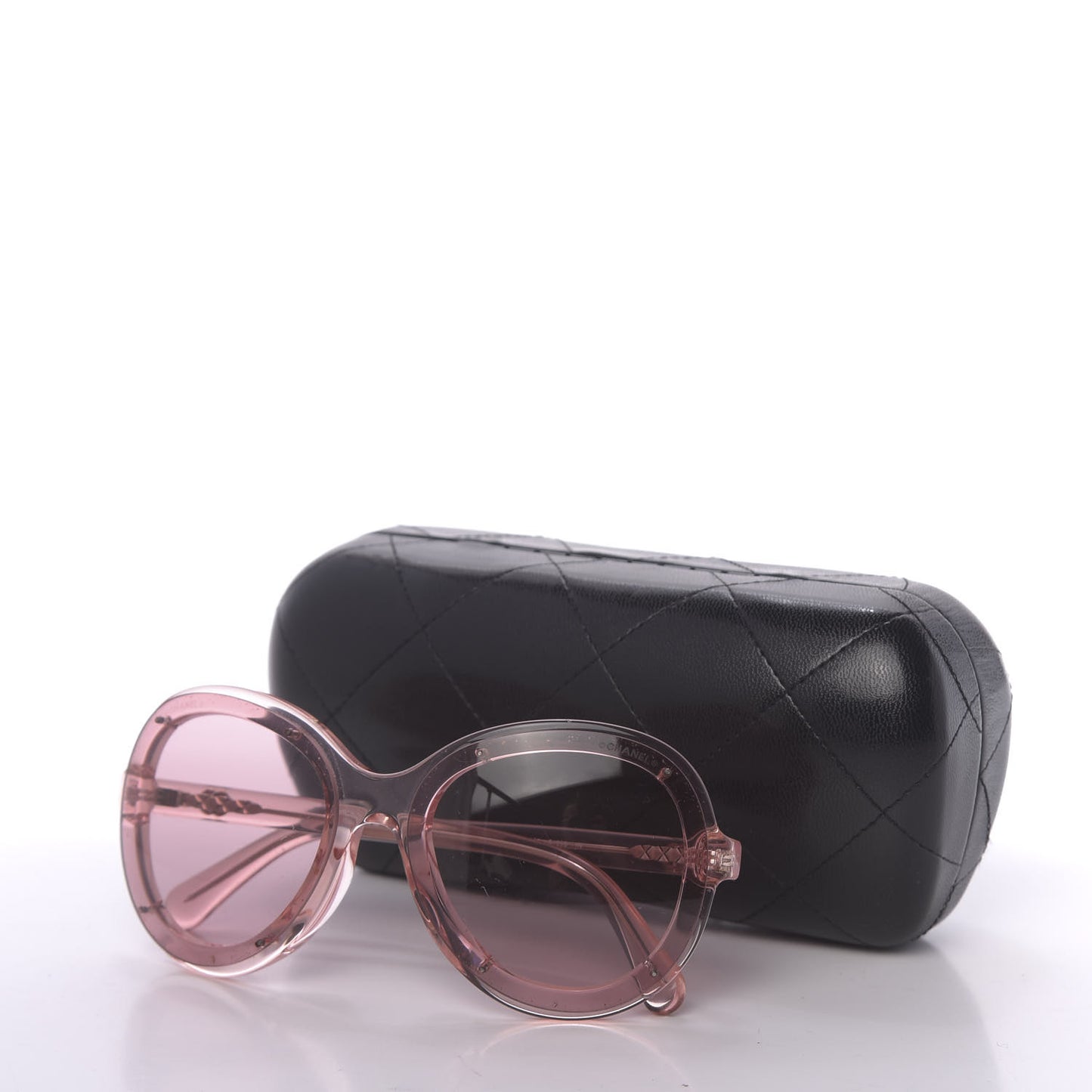 Acetate Round CC Sunglasses 71199 Pink