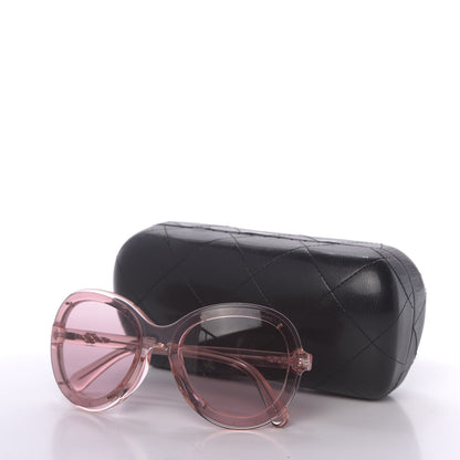 Chanel Acetate Round CC Sunglasses 71199 Pink 7 of 7