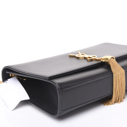Saint Laurent Smooth Calfskin Medium Classic Monogram Kate Tassel Satchel Black 5 of 9