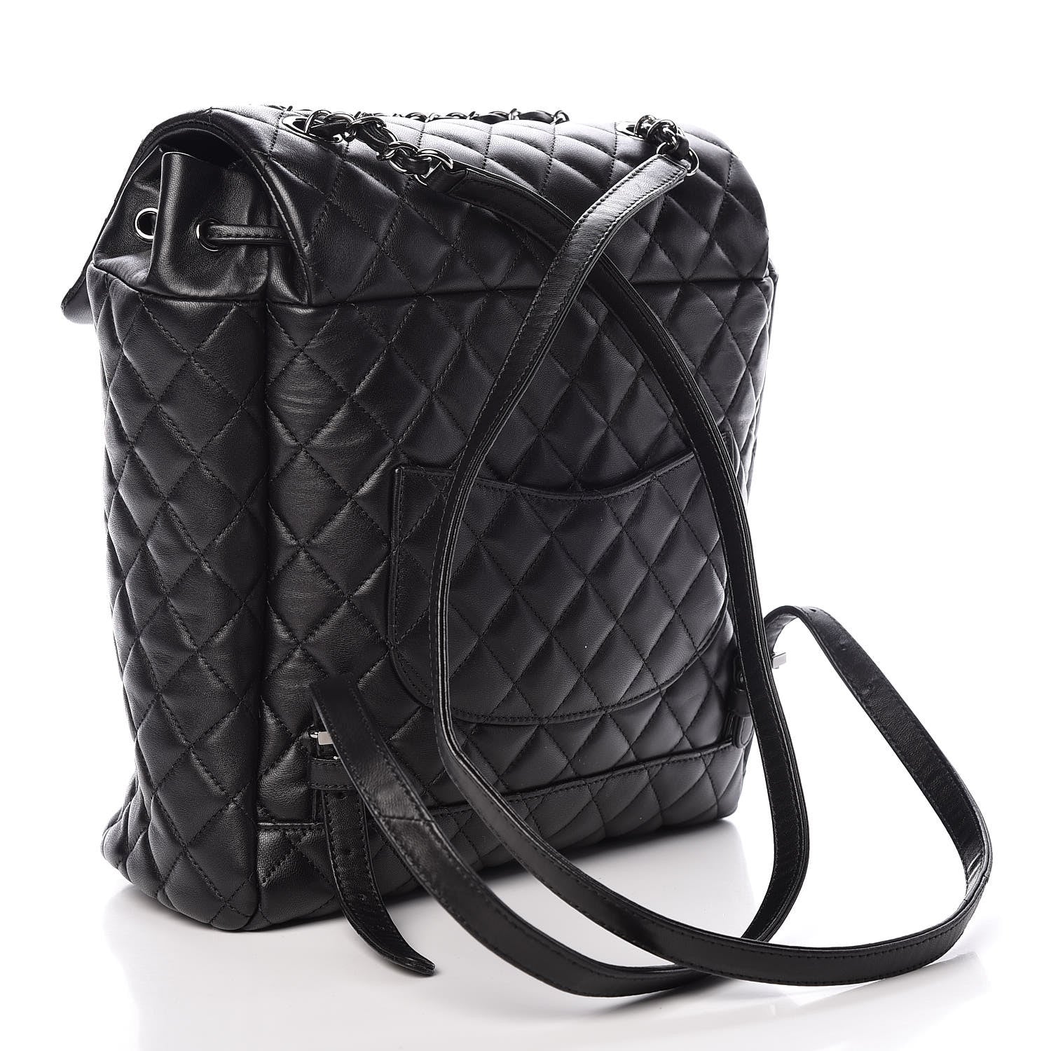 Chanel Lambskin Quilted Large Urban Spirit Backpack Black 3 of 9