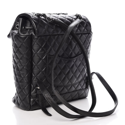 Chanel Lambskin Quilted Large Urban Spirit Backpack Black 3 of 9