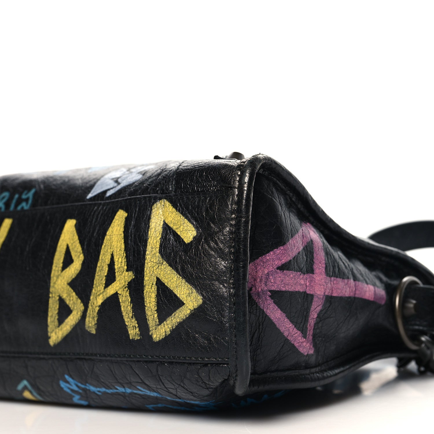 Balenciaga Agneau Graffiti All Over Classic Hardware S City Black Multicolor 11 of 11