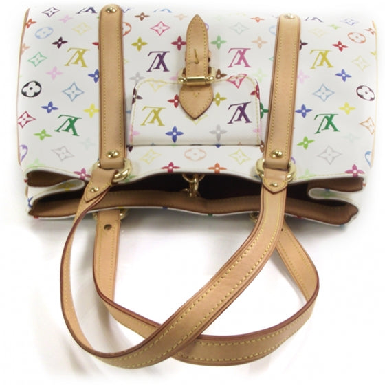 Louis Vuitton Monogram Multicolor Aurelia GM White 6 of 9