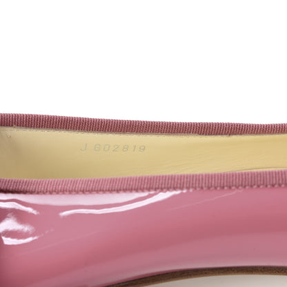 Chanel Patent CC Cap Toe Ballerina Flats 40 Light Pink 9 of 9