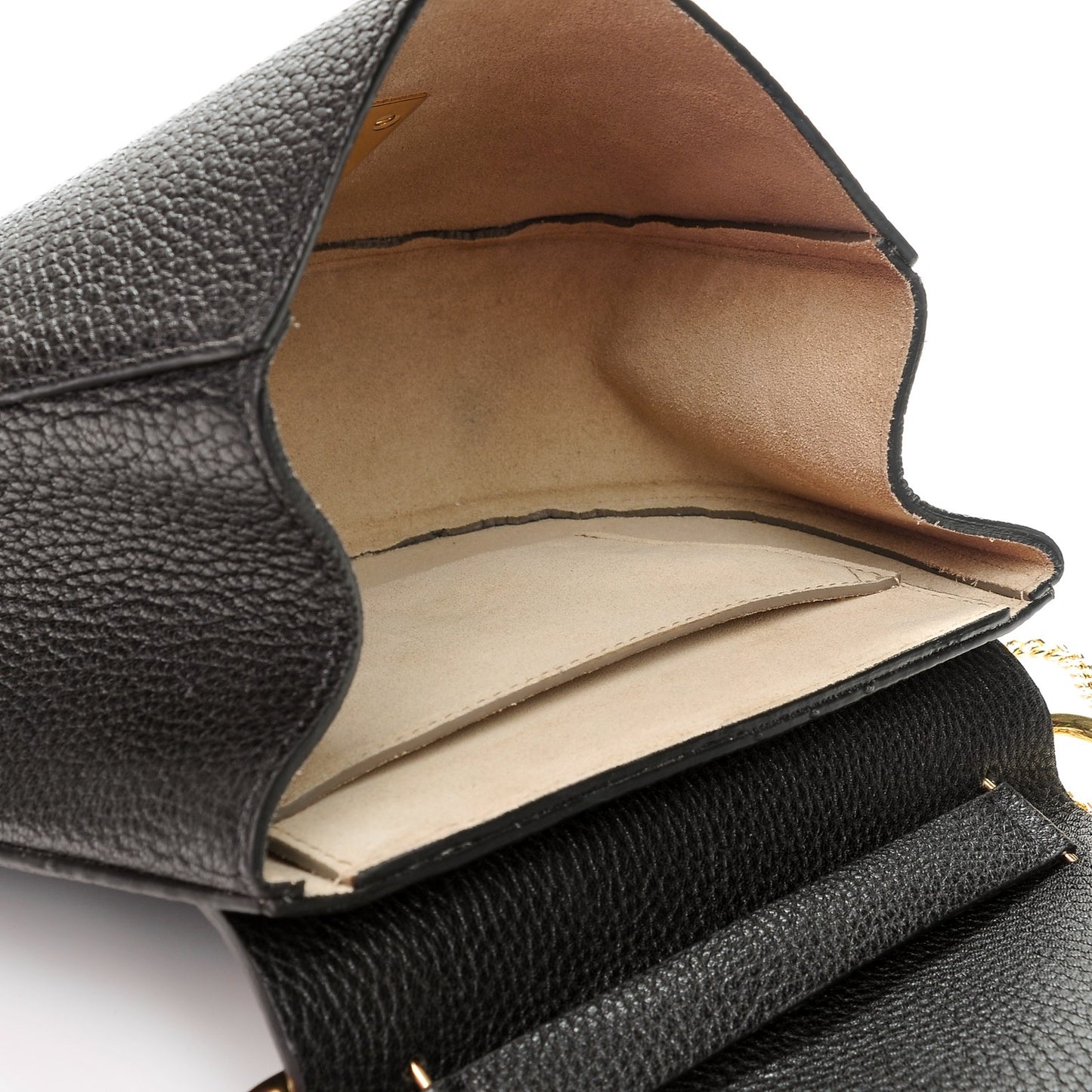 Grained Lambskin Drew Shoulder Bag Black