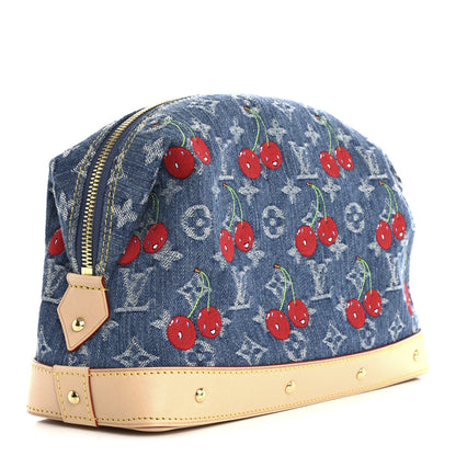 Louis Vuitton LV X TM Monogram Denim Cerises Cosmetic Pouch GM 3 of 6