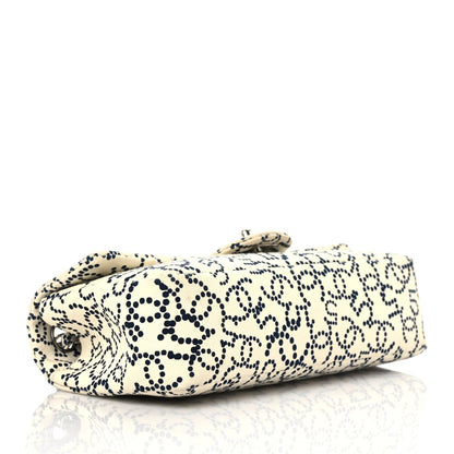 Chanel Canvas Medium Logo CC Flap Beige Black 4 of 11