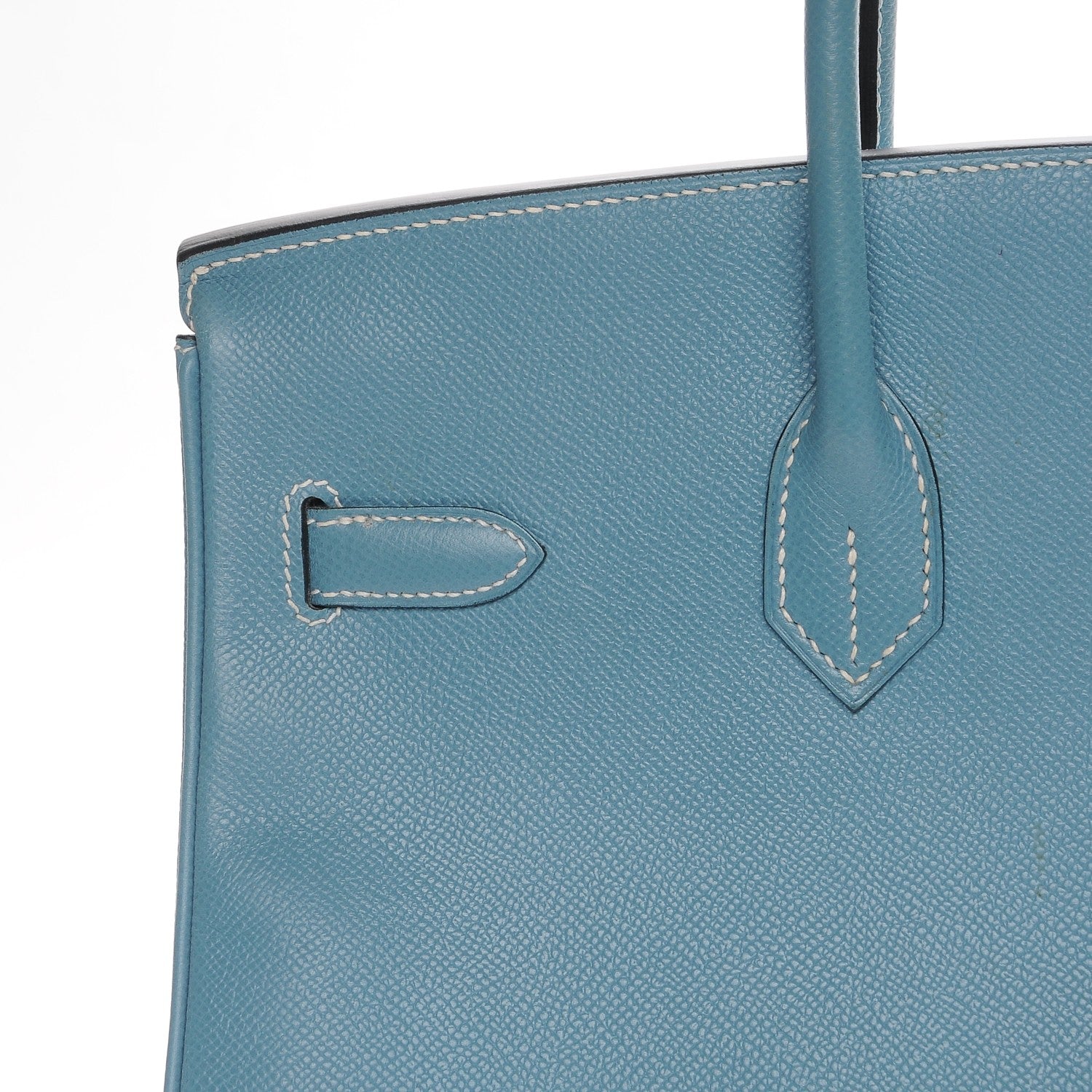 Hermes Epsom Birkin 35 Blue Jean 8 of 24